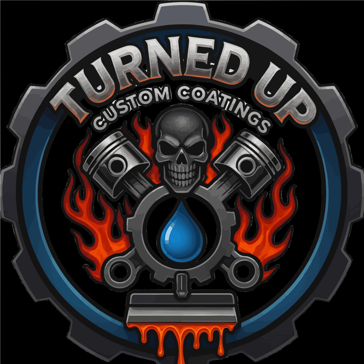 Turned Up Custom Coatings logo